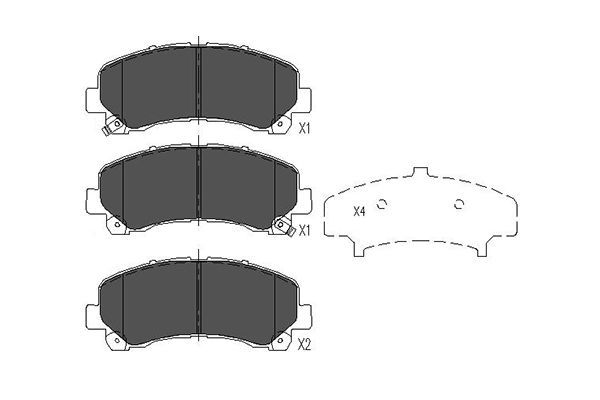 KAVO PARTS Jarrupala, levyjarru KBP-3515